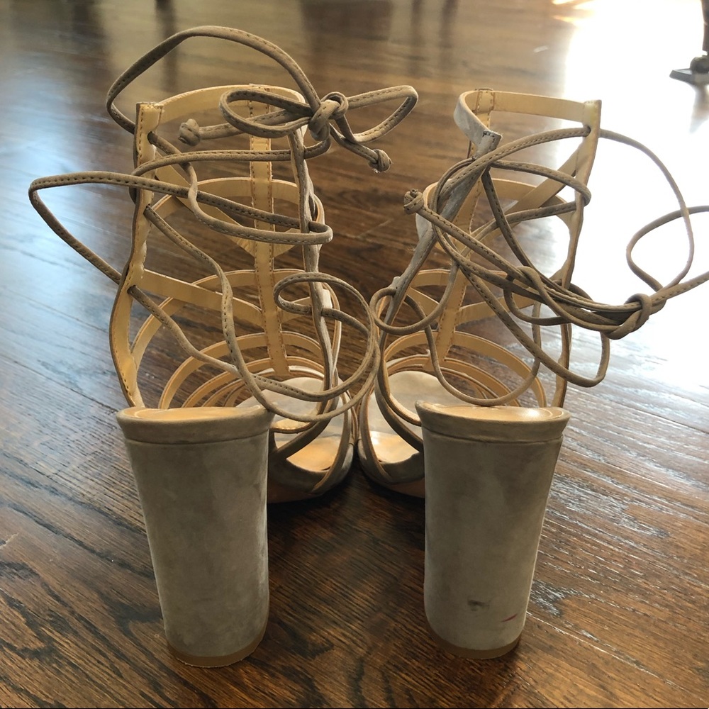 Schutz Loriana Caged Block Heel Sandal Size 7 - Picture 6 of 8